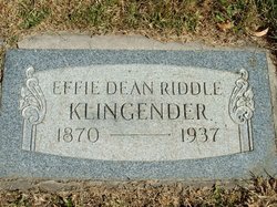 Effie Dean <I>Riddle</I> Klingender 