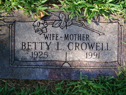 Betty Lee <I>Brock</I> Crowell 