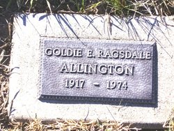 Goldie Effie <I>Ragsdale</I> Allington 