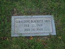Geraldine <I>Blackett</I> Abel 