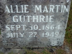 Sallie Ellen <I>Martin</I> Guthrie 