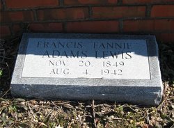 Francis Fannie <I>Adams</I> Lewis 