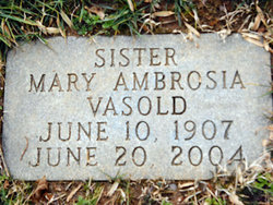 Sister Mary Ambrosia Vasold 