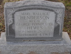 Mary Wallace <I>Henderson</I> Hewes 