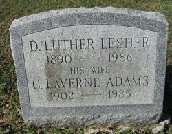 Carrie Laverne <I>Adams</I> Lesher 