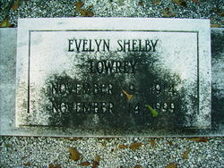 Evelyn <I>Shelby</I> Lowrey 