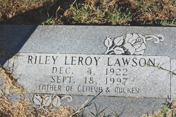 Riley Leroy “Buck” Lawson 