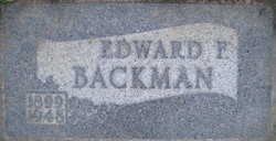 Edward Francis Backman 
