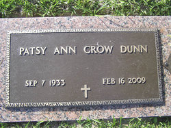 Patsy Ann <I>Crow</I> Dunn 