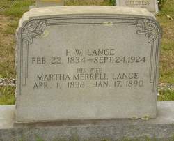 Martha Matilda <I>Merrell</I> Lance 