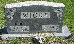 Betty Jane <I>Wicks</I> Barker 