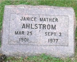 Janice <I>Mather</I> Ahlstrom 