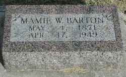 Mariam W. “Mamie” <I>Hartwell</I> Barton 