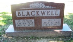 Verna “Vernie” <I>Barnhart</I> Blackwell 