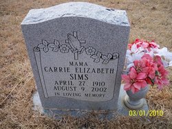Carrie Elizabeth Sims 