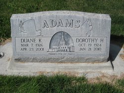 Dorothy Ruth <I>Hanks</I> Adams 