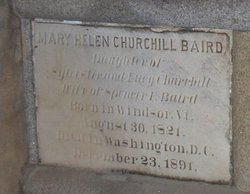 Mary Helen <I>Churchill</I> Baird 
