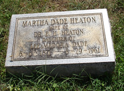 Martha Clark <I>Dade</I> Heaton 