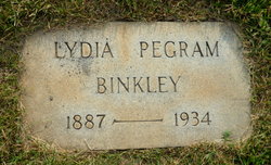 Lydia M. <I>Pegram</I> Binkley 
