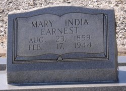 Mary India <I>Adams</I> Earnest 