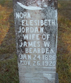 Nora Elesibeth <I>Jordan</I> Bearden 