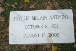 Phyllis <I>McLain</I> Anthony 