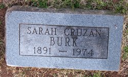Sarah <I>Pogue</I> Cruzan Burk 