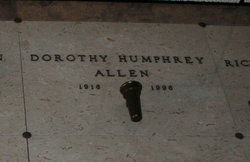 Dorothy A <I>Humphrey</I> Allen 