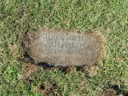Dr John Milton Allhands 