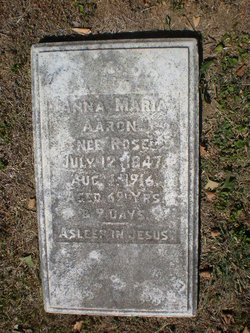 Anna Maria <I>Rose</I> Aaron 