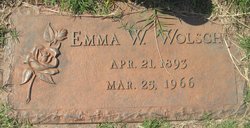 Emma W. <I>Tredemeyer</I> Wolsch 