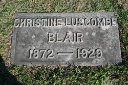 Christine <I>Luscombe</I> Blair 