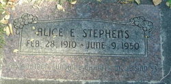 Alice Ella <I>Lane</I> Stephens 