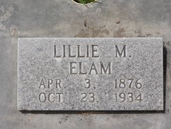 Lillie May <I>Johnston</I> Elam 