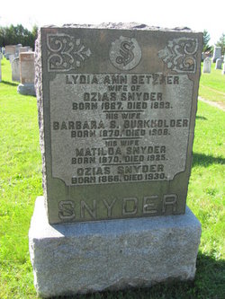 Barbara S. <I>Burkholder</I> Snyder 