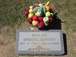Betty Sue <I>Stockstill</I> Albritton 
