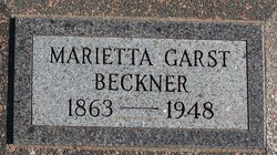 Marietta Catherine <I>Frantz</I> Beckner 