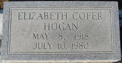 Elizabeth <I>Cofer</I> Hogan 
