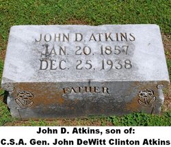 John DeWitt Clinton “J D C” Atkins 