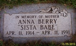 Anna “Sista Babe” Berry 