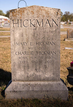 Mary Elizabeth <I>Fears</I> Hickman 