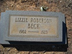 Lizzie <I>Roberson</I> Beck 