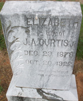 Mary Elizabeth “Lizzie” <I>Jamar</I> Curtis 