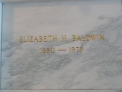 Elizabeth <I>Hewitt</I> Baldwin 
