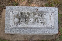 Leah Mary <I>Betts</I> Kirkland 