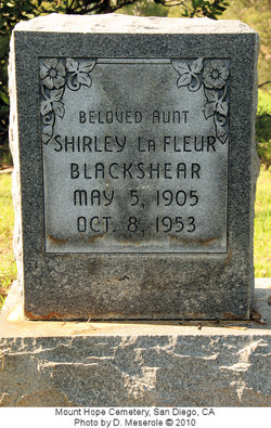 Shirley Mary <I>LaFleur</I> Blackshear 