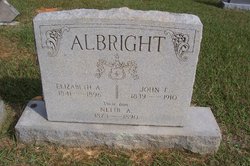 Elizabeth <I>Ward</I> Albright 