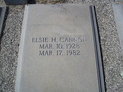 Elsie M. <I>Harvey</I> Cannon 