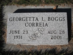 Georgetta Luellen “Georgia” <I>Boggs</I> Correia 