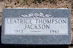 Leatrice <I>Thompson</I> Jackson 